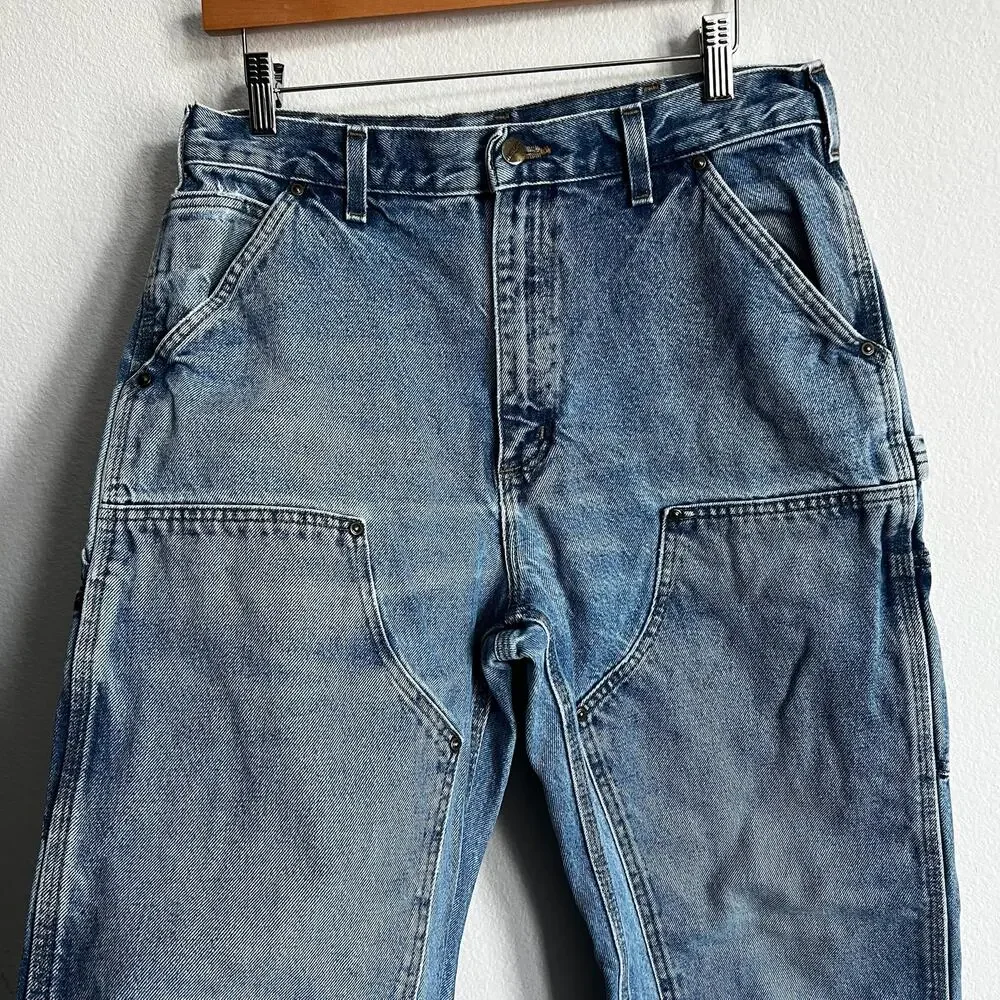 Carhartt B73 DST denim double knee work wear carpenter pants
